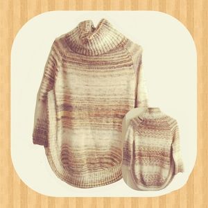 Ponsesa Women’s Cowl Neck Sweater Rounded Hem